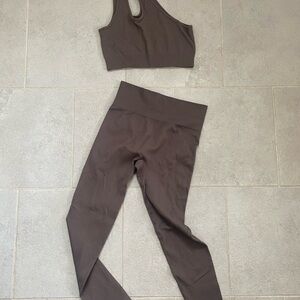 Brown Activewear Set